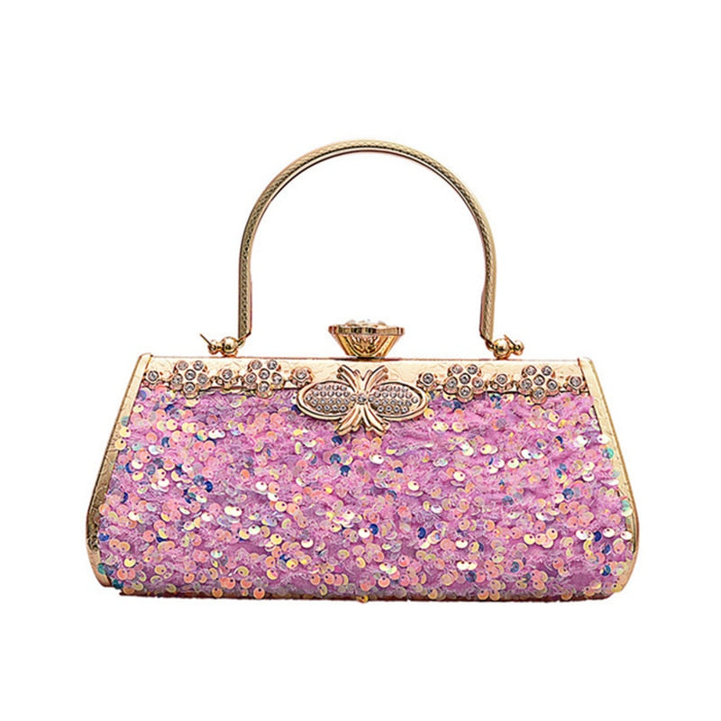 Clutch Baroque à Sequins & Cristaux – Éclat Nocturne