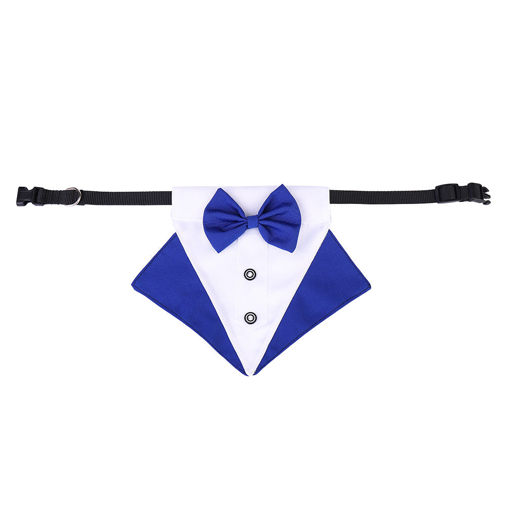🐾 Le Petit Gentleman des Ombres – Bandana Smoking pour Chien
