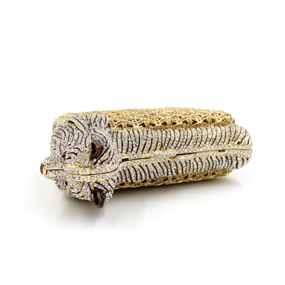 Minaudière Chien Cristal – Gardien Scintillant