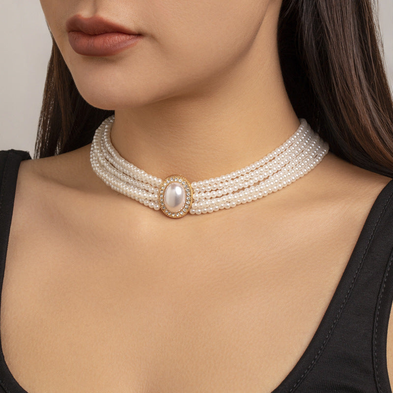 The Widow's Necklace — Baroque Pearly Choker