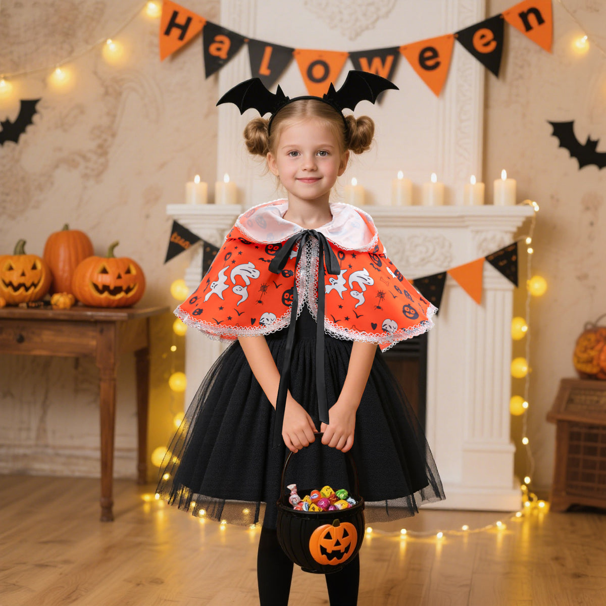 Une petite silhouette sortie tout droit des nuits d’octobre à Salem… 🎃🖤