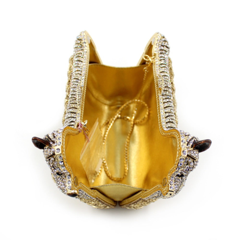 Minaudière Chien Cristal – Gardien Scintillant