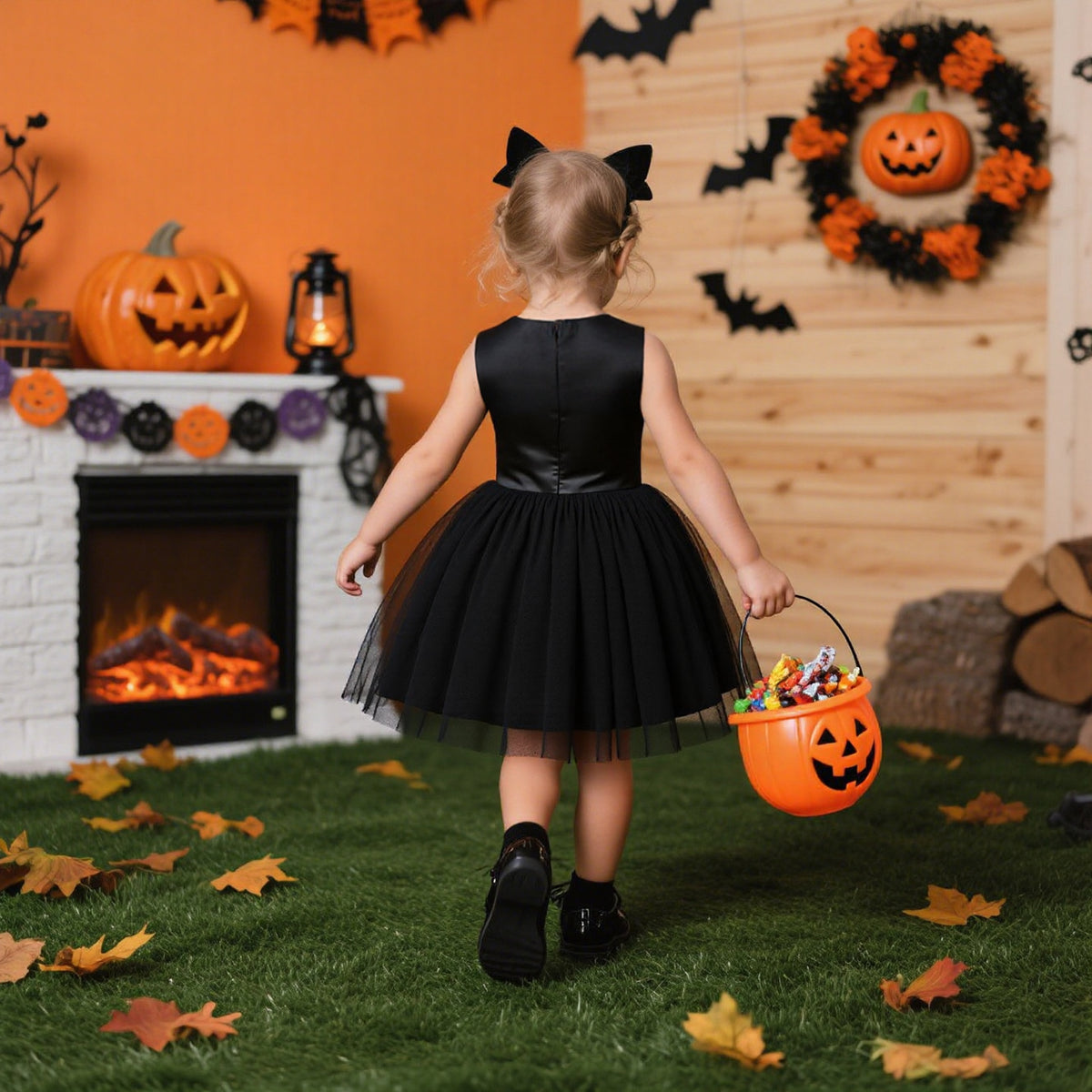 Une petite silhouette sortie tout droit des nuits d’octobre à Salem… 🎃🖤