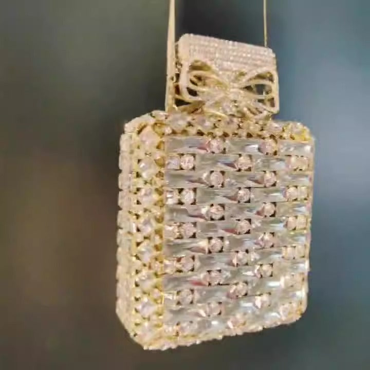 Minaudière Flacon de Minuit – Sac bijou en cristaux