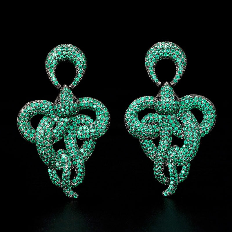 Les Serpents de l’Illusionniste — Boucles d’Oreilles Scintillantes