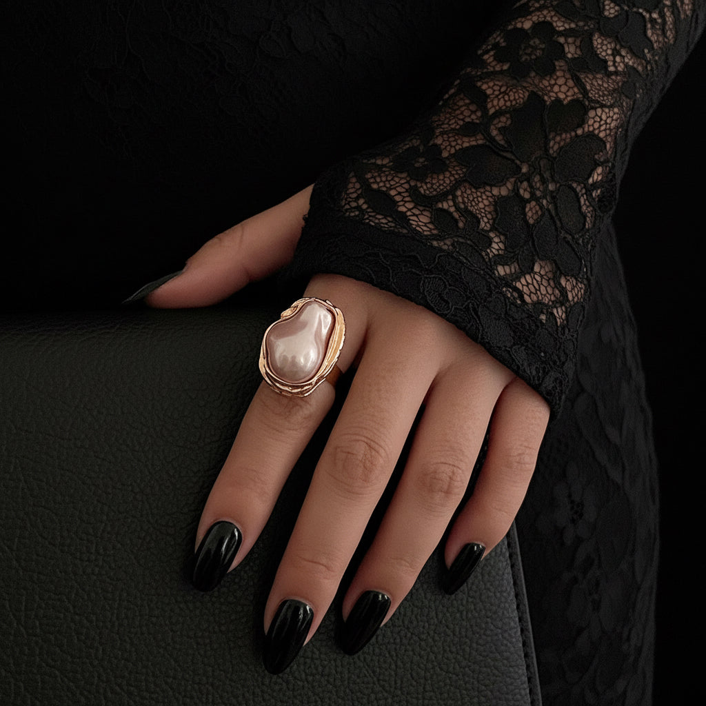 Enchanted Pearls — Irregular Baroque Ring