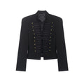 Veste Officier Noire – Éclat Déchu
