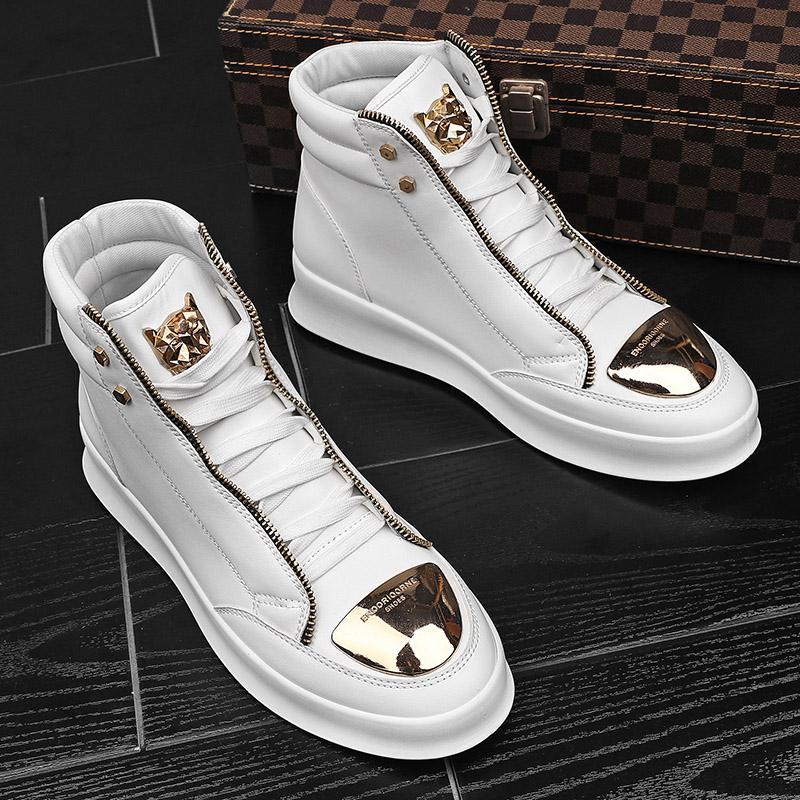 Baskets Montantes Impériales Homme – Détails Métalliques