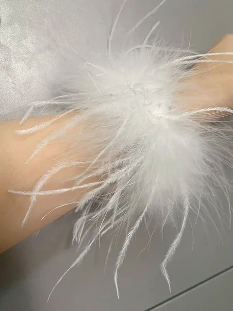 Manchette de Plumes – Nuit de Cabaret