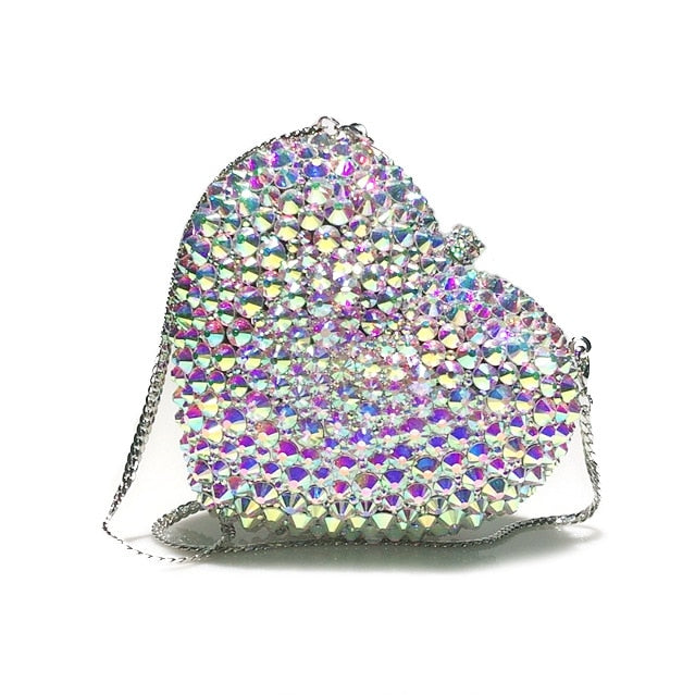 Minaudière Cœur de Cristal – Boudoir des Ombres