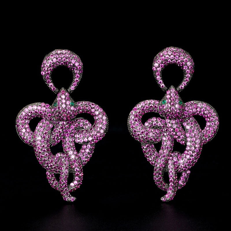 Les Serpents de l’Illusionniste — Boucles d’Oreilles Scintillantes