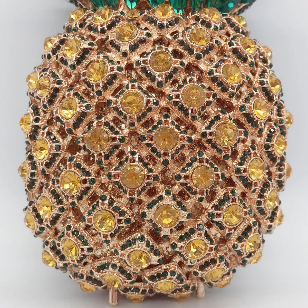 Minaudière Ananas Cristallisée – Sac Bijou de Soirée