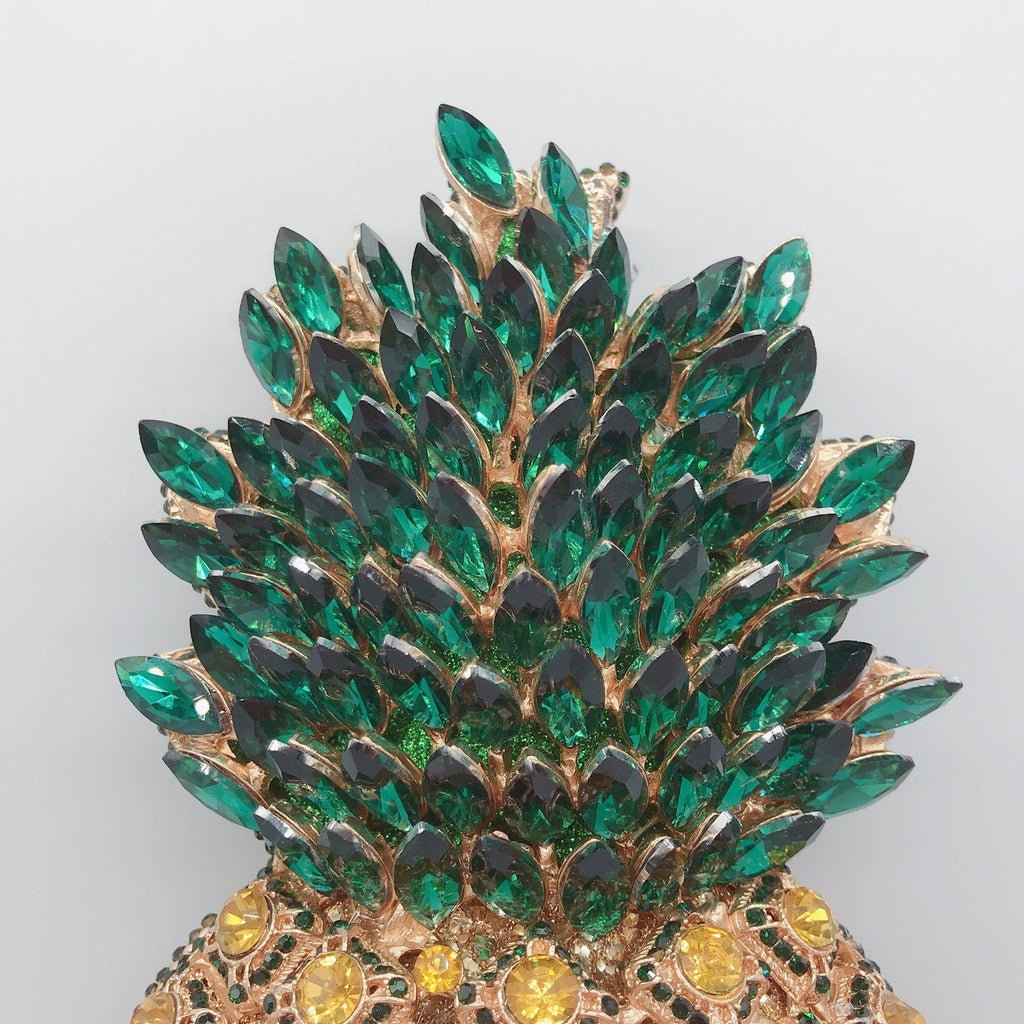 Minaudière Ananas Cristallisée – Sac Bijou de Soirée
