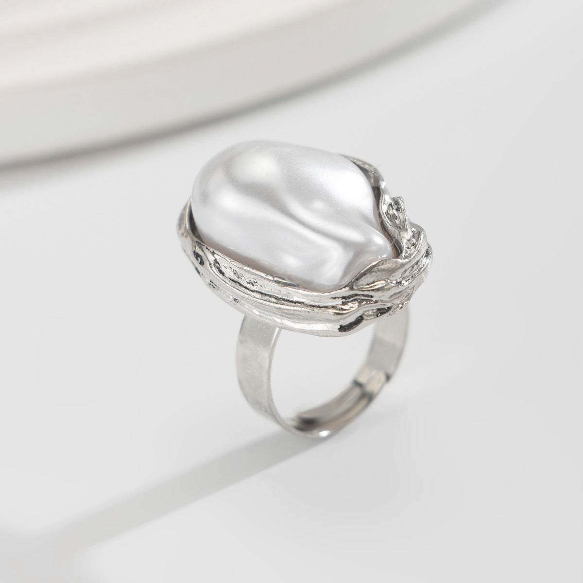 Enchanted Pearls — Irregular Baroque Ring