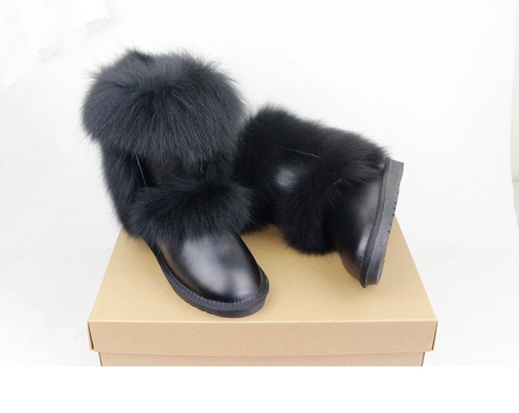 Bottes d’Hiver Fourrées Impériales – Royaume de l’Hiver Noir