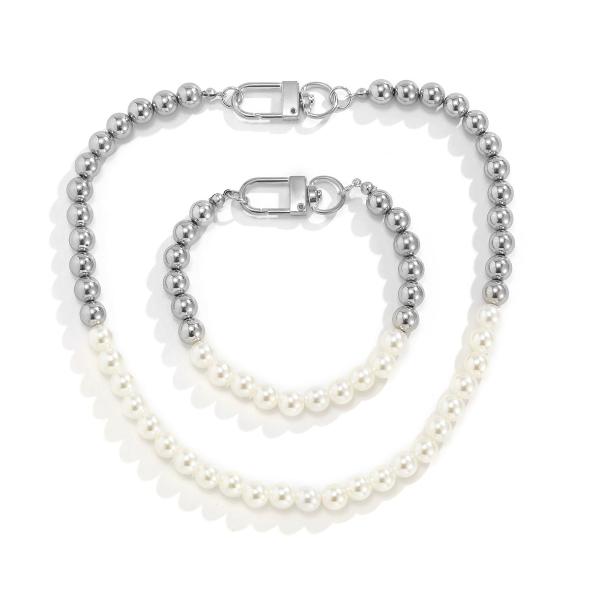 Parure Homme Perles & Métal — Dandy des Ombres
