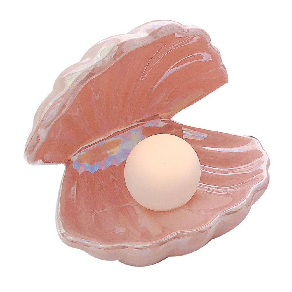 Veilleuse Coquillage & Perle – Lueur des Abysses