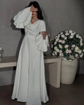 La Dame Blanche – Robe Longue Victorienne Spectrale