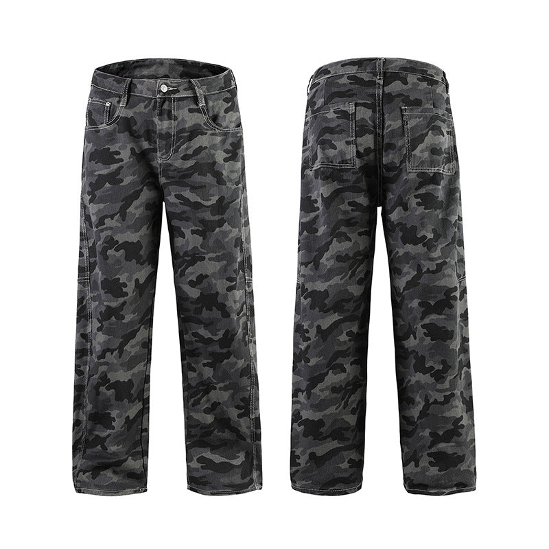 Pantalon Camouflage Loose Homme – Shadow Camo
