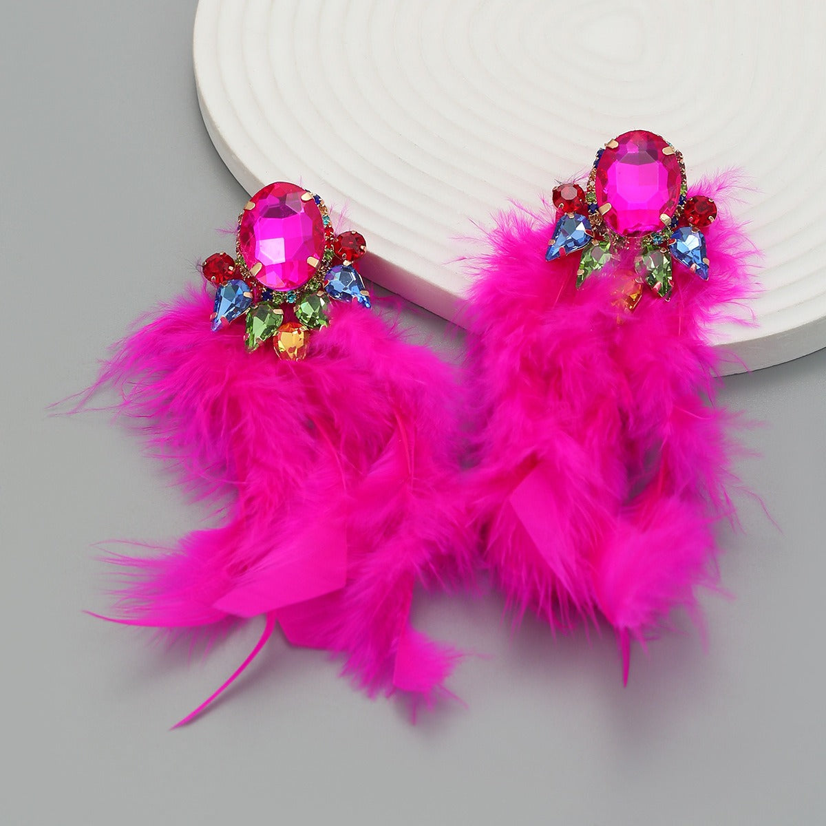 Boucles d’Oreilles Plumes Rituel de Bourbon Street