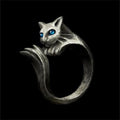 Le Familier de Salem — Bague Chat Mystique