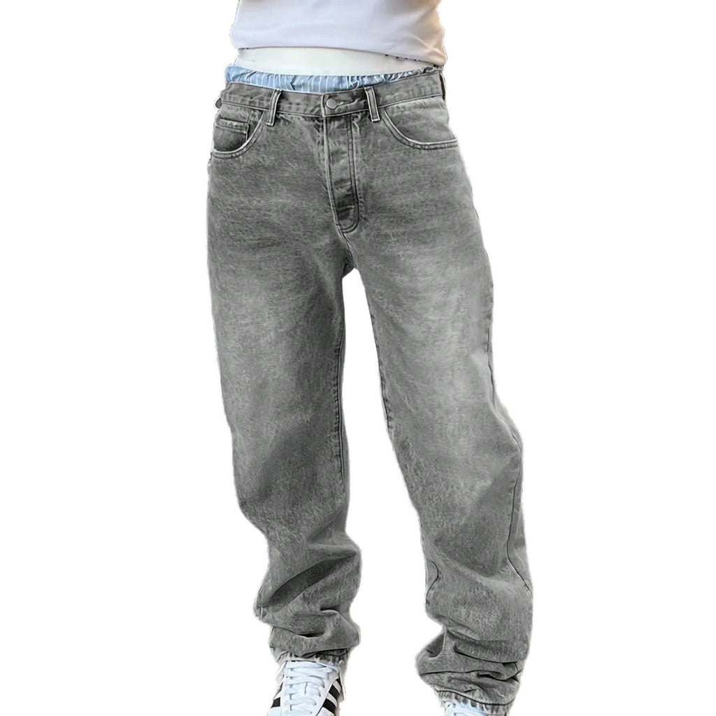 Jean Cendre Nocturne – Denim Gris Vintage Homme 🖤