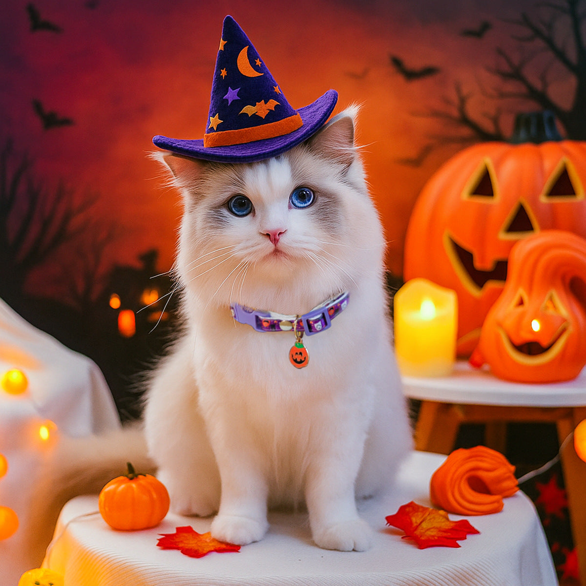 🎃 Le Petit Familier de Salem — Collier Halloween pour Chat & Chien