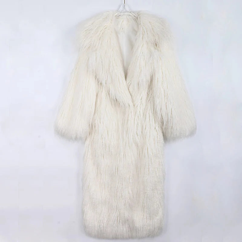 Manteau Impérial d’Hiver – Long Effet Fourrure