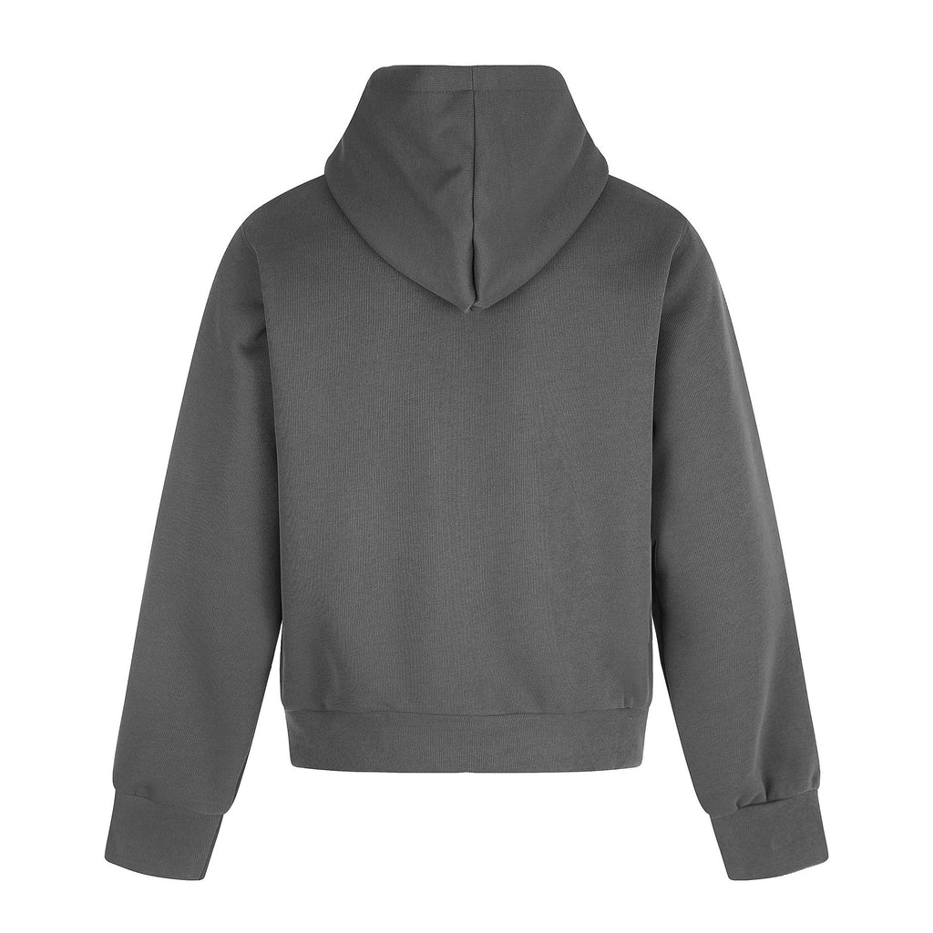 Hoodie Homme de l’Ombre – Gris anthracite & rouge