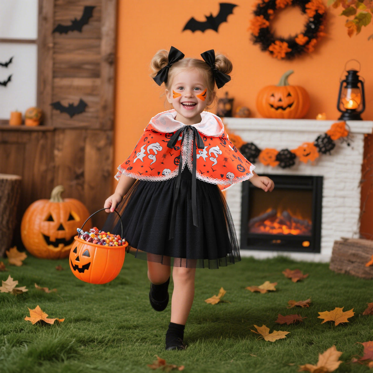 Une petite silhouette sortie tout droit des nuits d’octobre à Salem… 🎃🖤