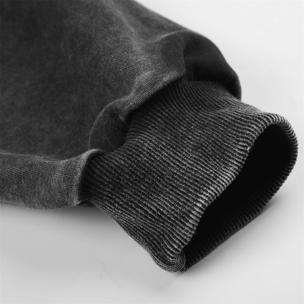 Hoodie Impérial des Ombres – Capuche & Boutonnage Militaire