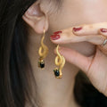 Les Serpents de l’Illusion – Boucles d’Oreilles Dorées