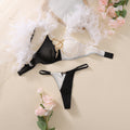 Plumes de Minuit – Ensemble Lingerie Dentelle & Plumes