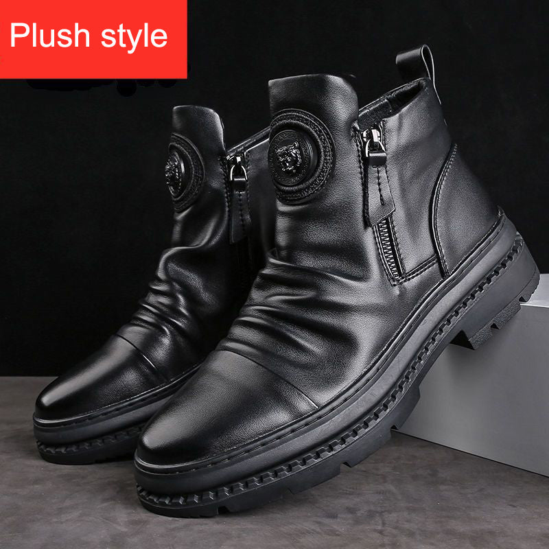 Bottines Homme Black Sentinel – Zip & Semelle Nocturne