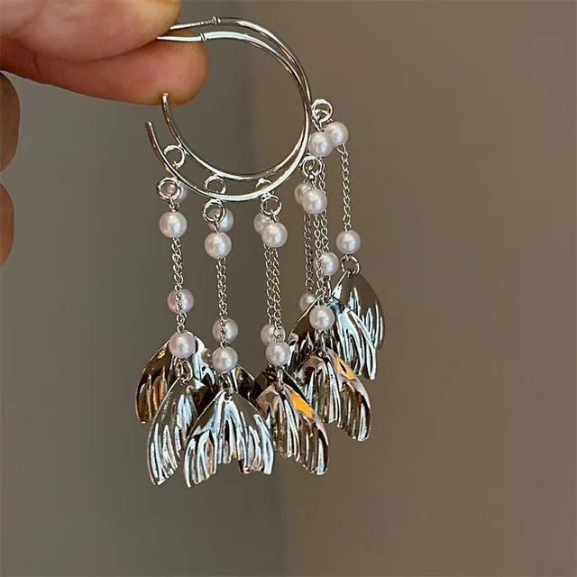 Le Regard des Ombres — Boucles d’Oreilles Œil & Perles