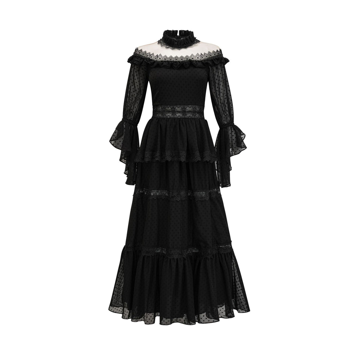 🖤 Robe gothique victorienne « L’Apparition » – Noire ou Blanche