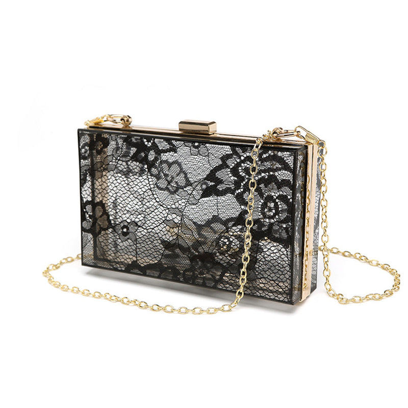 Minaudière Voile Funèbre – Dentelle Noire