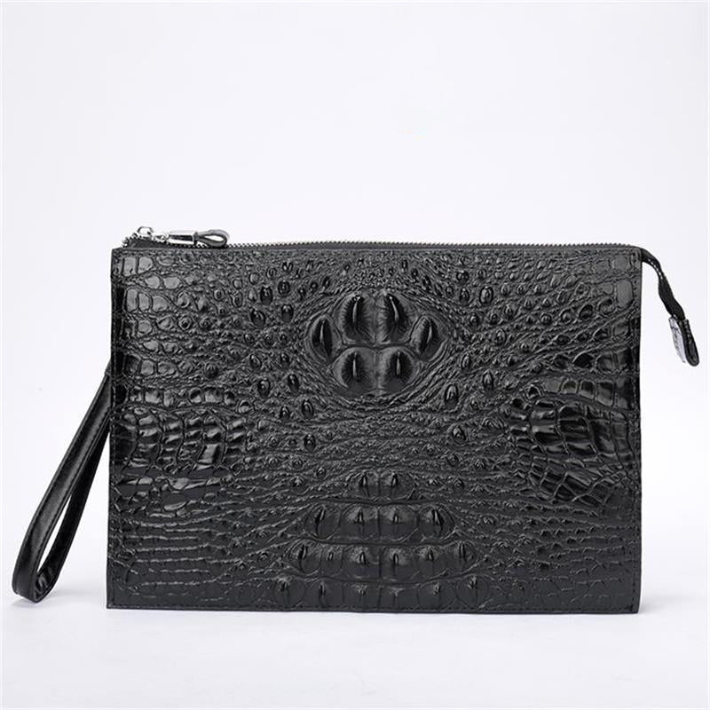 Pochette Homme en Cuir Croco – Dandy des Ombres