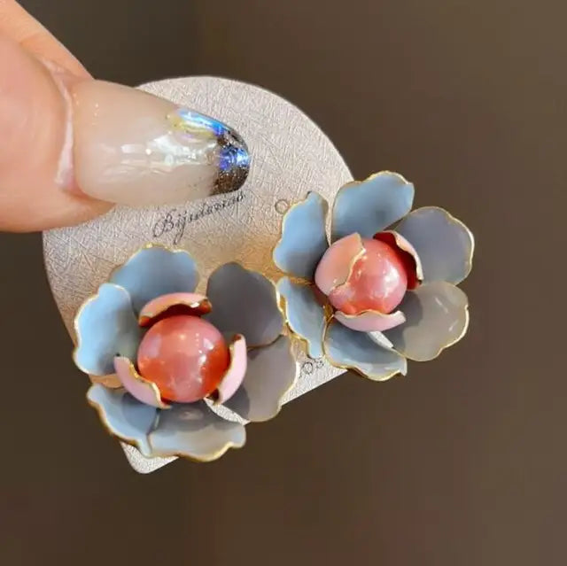 Le Regard des Ombres — Boucles d’Oreilles Œil & Perles