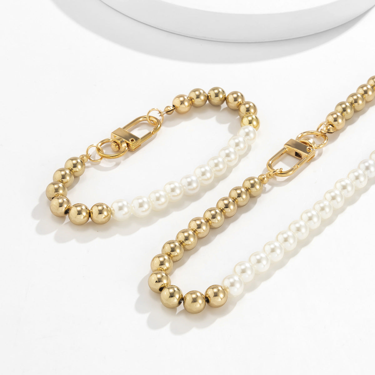 Parure Homme Perles & Métal — Dandy des Ombres