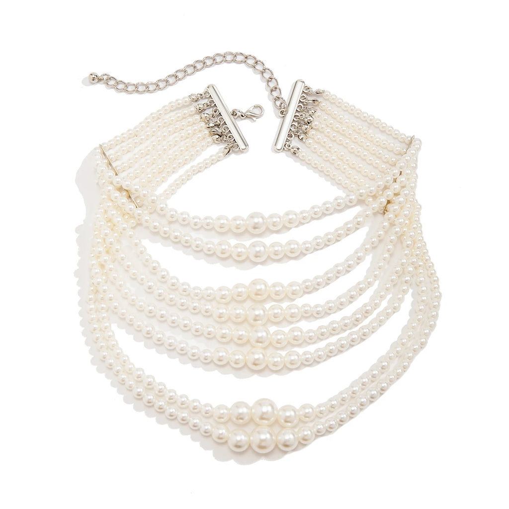 Collier de la Souveraine des Glaces – Perles Baroques
