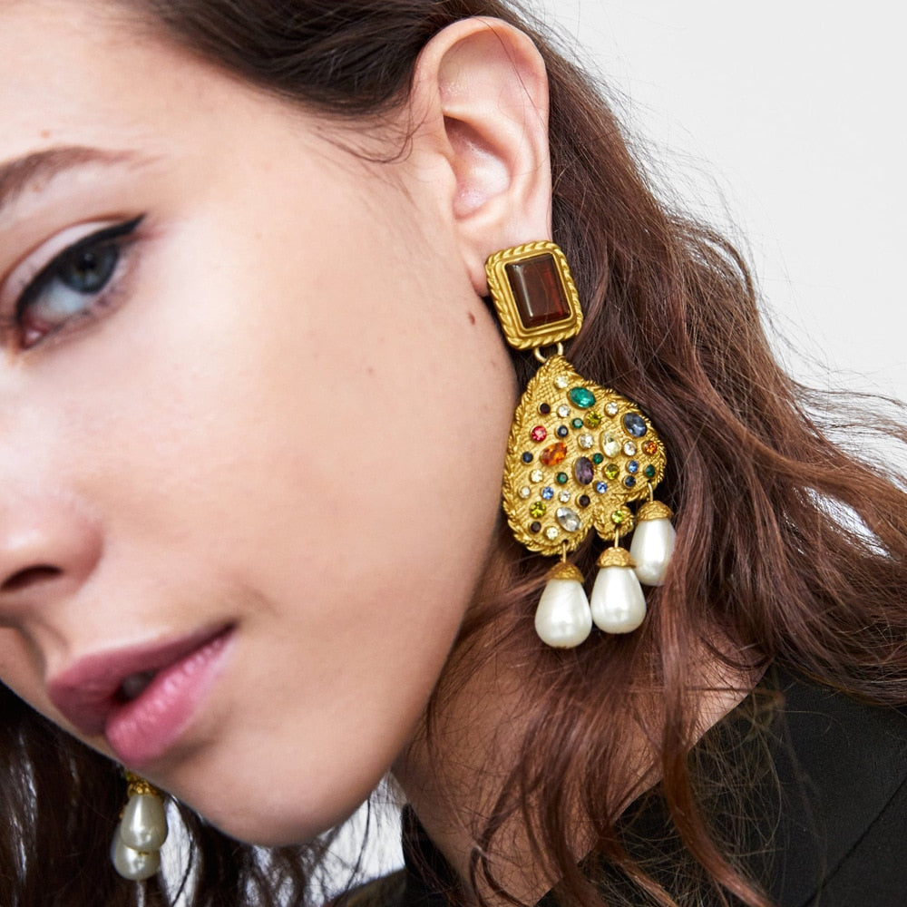 Le Cœur de la Marquise – Boucles d’Oreilles Baroques