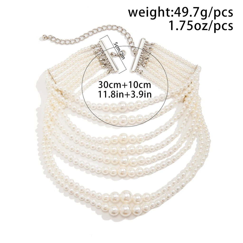 Collier de la Souveraine des Glaces – Perles Baroques