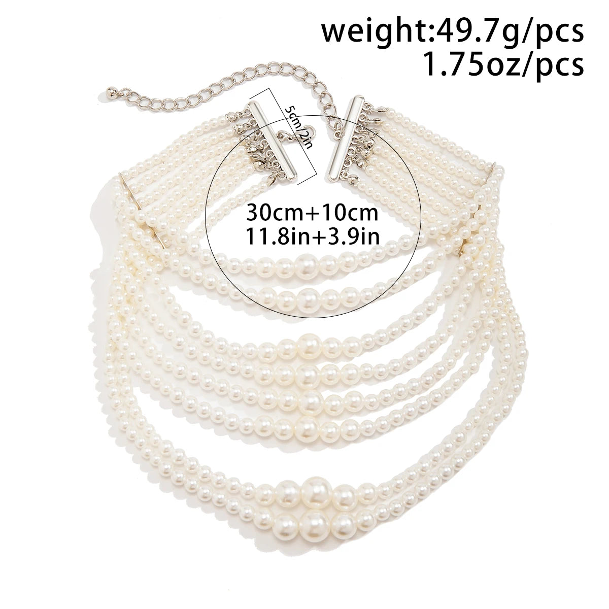 Collier de la Souveraine des Glaces – Perles Baroques