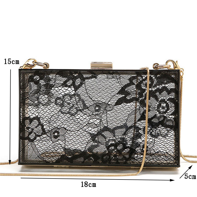 Minaudière Voile Funèbre – Dentelle Noire