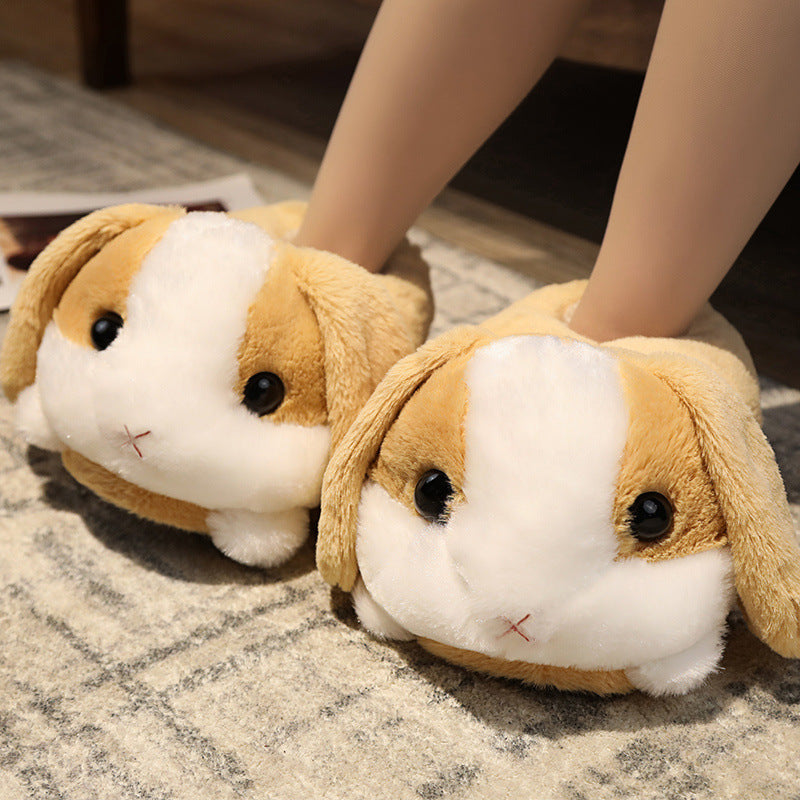 Chaussons Hamster en Peluche – Douceur Cocooning
