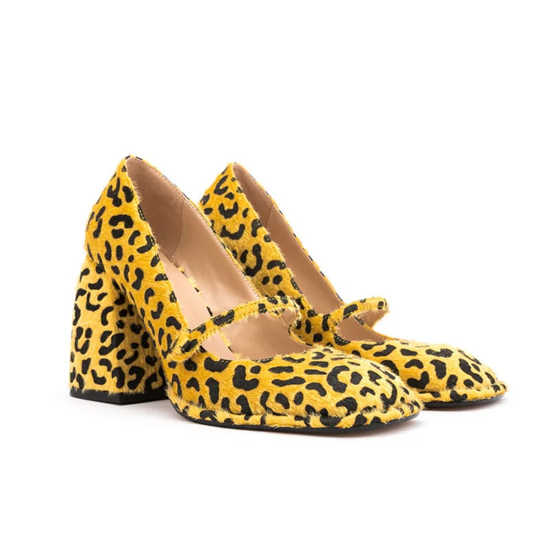 🐆 Escarpins Fauve Nocturne – Léopard à Talon Sculpté