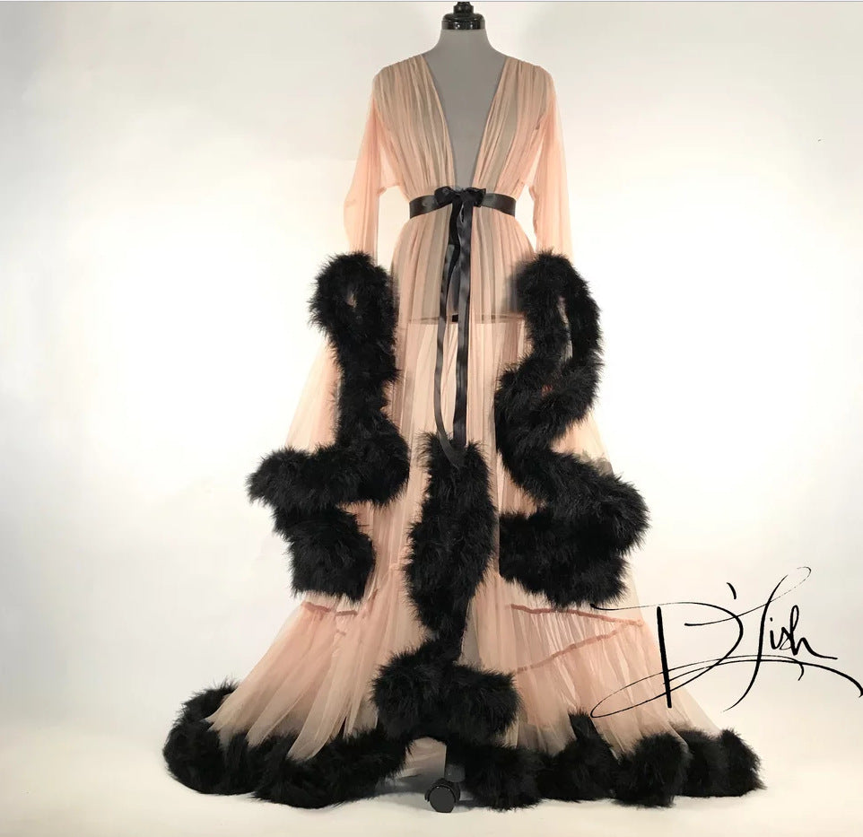 "Midnight Embrace" Long Gothic Negligee