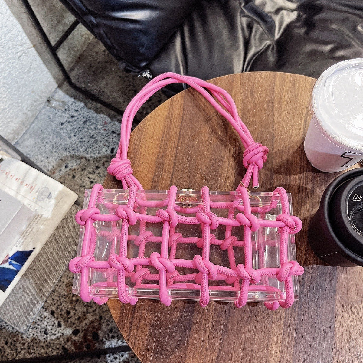 Sac Cristal des Profondeurs – Minaudière Tressée Sirène
