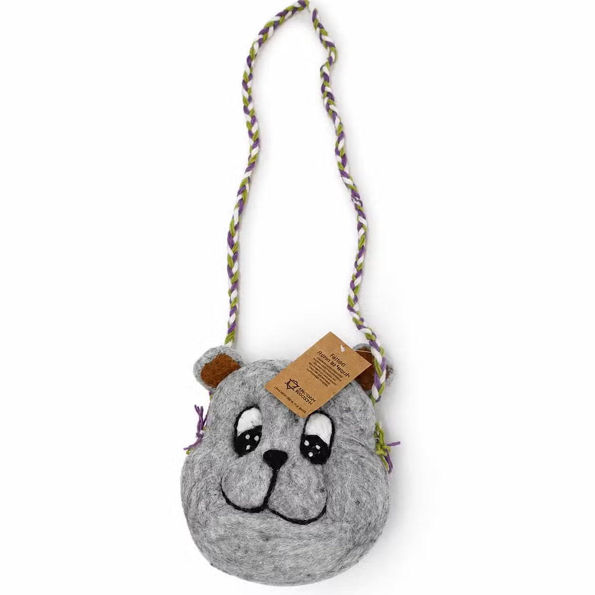 Sac bandoulière Ours Gris – Le Petit Gardien